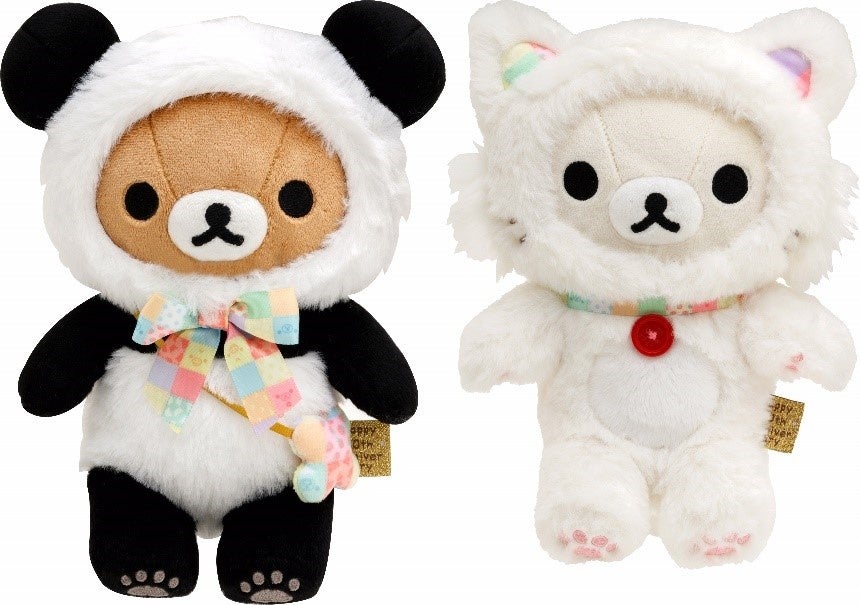▲Stuffed toy Panda de Goron / More♪ Relaxing cat 3,190 yen each including tax