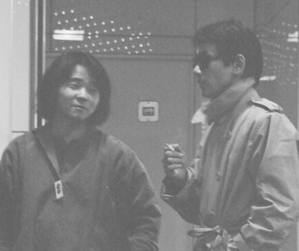 Director Mamoru Oshii and Shigeru Chiba