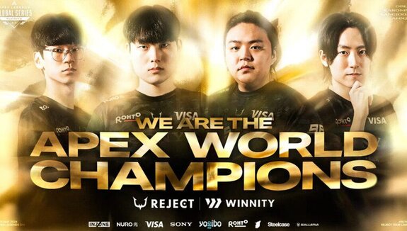 REJECT WINNITY wins the Apex Legends world tournament “ALGS Year4