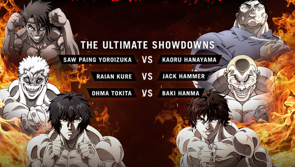 These are the fights present in Baki Hanma Vs Kengan