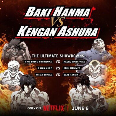 Baki Hanma vs. Kengan Ashura fights